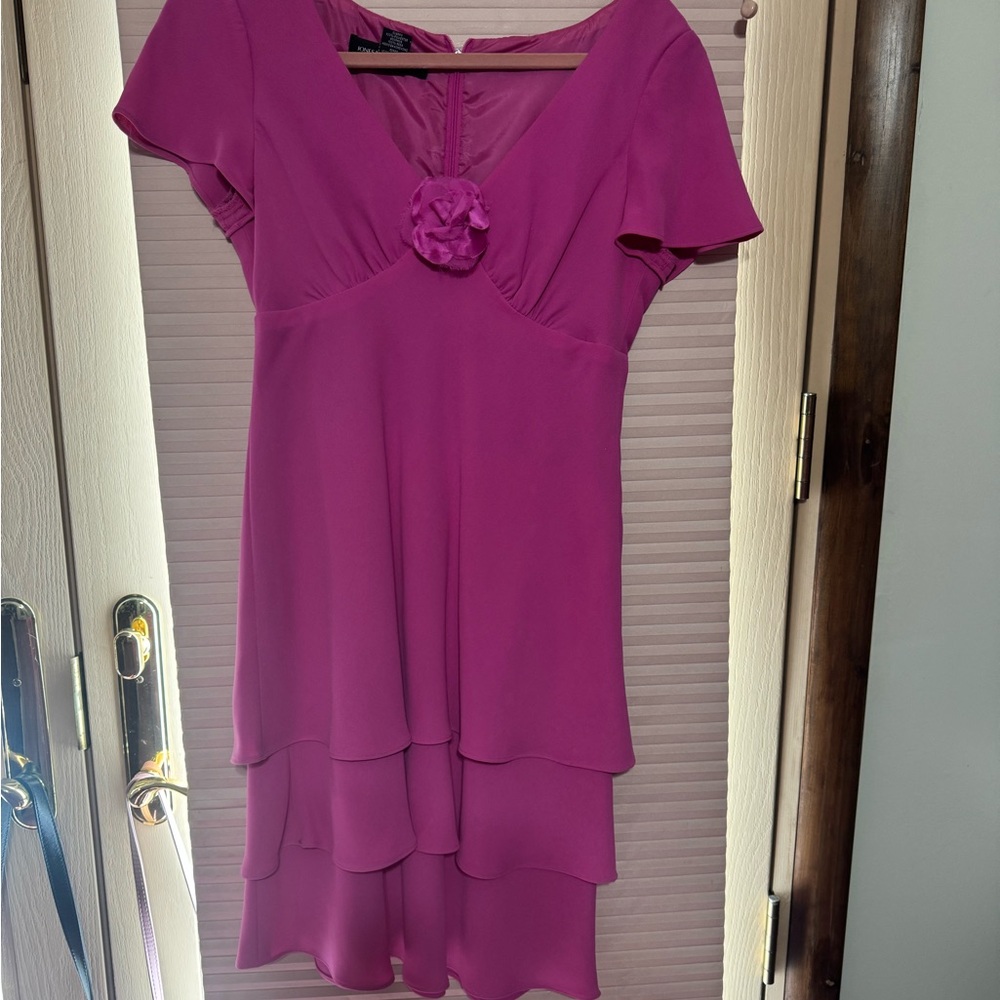 Elegant Pink Layered Dress